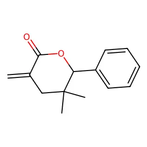 5,5-Dimethyl-3-methylidene-6-phenyloxan-2-one structure