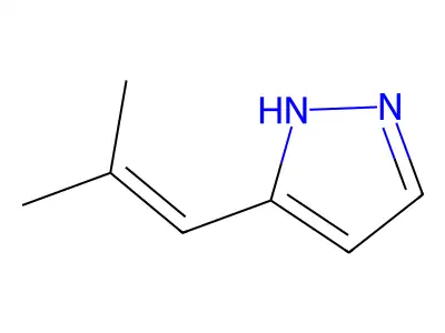 Pyrazole, 3-(2-methyl-1-propenyl)- structure