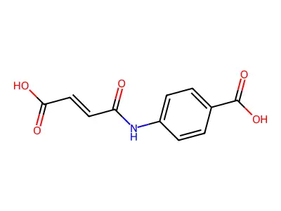 4-(3-Carboxyprop-2-enamido)benzoic acid structure