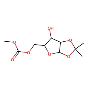 5-o-(Methoxycarbonyl)-1,2-o-(1-methylethylidene)pentofuranose structure