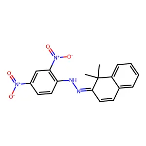 N-[(1,1-Dimethylnaphthalen-2-ylidene)amino]-2,4-dinitro-aniline structure