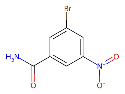 3-Bromo-5-nitrobenzamide structure