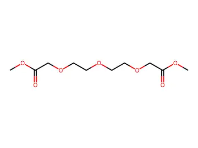 Methyl 2-{2-[2-(2-methoxy-2-oxoethoxy)ethoxy]ethoxy}acetate structure