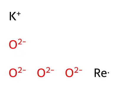 Rhenate (ReO41-), potassium (1:1), (T-4)- structure