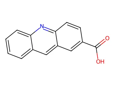 2-Acridinecarboxylic acid structure