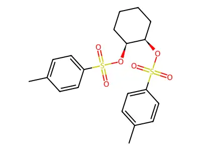 [(1R,2S)-2-(4-methylphenyl)sulfonyloxycyclohexyl] 4-methylbenzenesulfonate structure