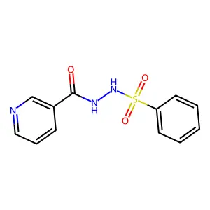 N'-苯磺酰基-N-烟酰肼 structure