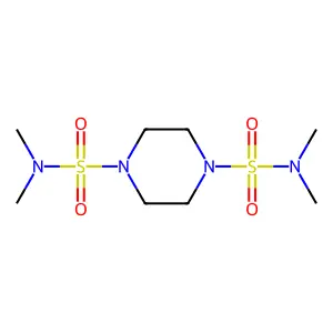 n,n,n',n'-Tetramethylpiperazine-1,4-disulfonamide structure