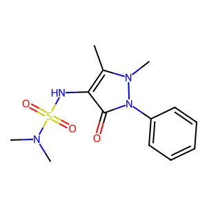 4-(Dimethylsulfamoylamino)-1,5-dimethyl-3-oxo-2-phenylpyrazole structure