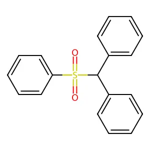 1,1'-[(Phenylsulfonyl)methanediyl]dibenzene structure