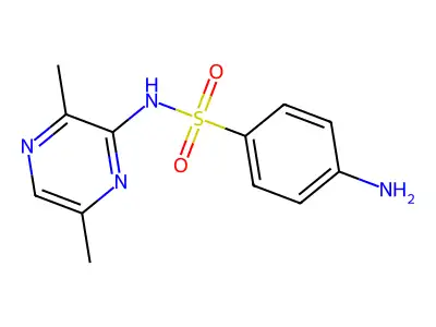 4-Amino-n-(3,6-dimethylpyrazin-2-yl)benzenesulfonamide structure
