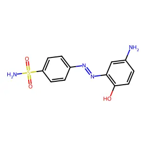4-[(5-Amino-2-hydroxyphenyl)diazenyl]benzenesulfonamide structure