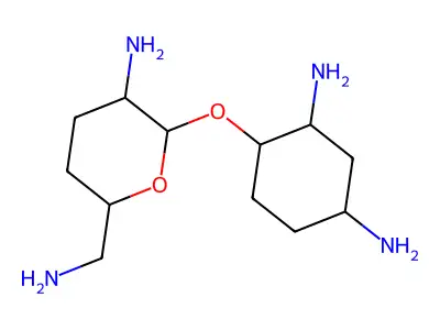 2,4-Diaminocyclohexyl 2,6-diamino-2,3,4,6-tetradeoxyhexopyranoside structure