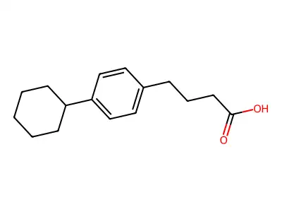 Benzenebutanoic acid, 4-cyclohexyl- structure