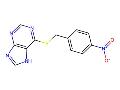 6-(4-Nitrobenzylthio)-purine structure