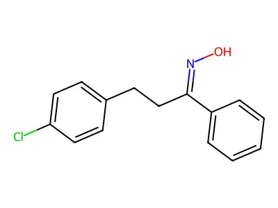 N-[3-(4-chlorophenyl)-1-phenylpropylidene]hydroxylamine structure