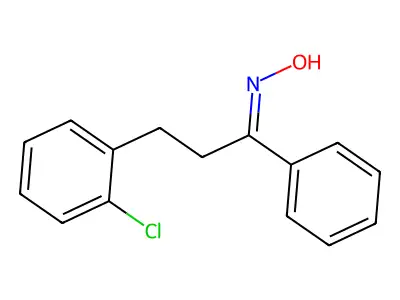 (NE)-N-[3-(2-chlorophenyl)-1-phenyl-propylidene]hydroxylamine structure