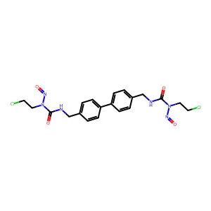 Urea, 1,1'-(4,4'-biphenylylenedimethylene)bis(3-(2-chloroethyl)-3-nitroso- structure