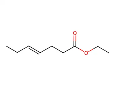 4-Heptenoic acid, ethyl ester, (E)- structure