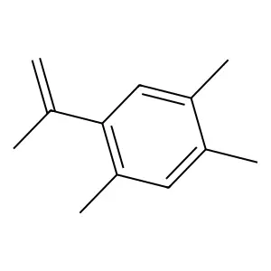 Benzene, 1,2,4-trimethyl-5-(1-methylethenyl)- structure