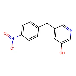 5-[(4-Nitrophenyl)methyl]pyridin-3-ol structure