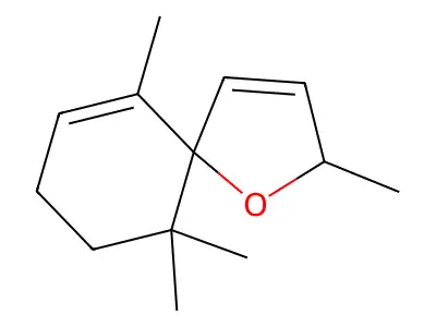 1-Oxaspiro(4.5)deca-3,6-diene, 2,6,10,10-tetramethyl- structure