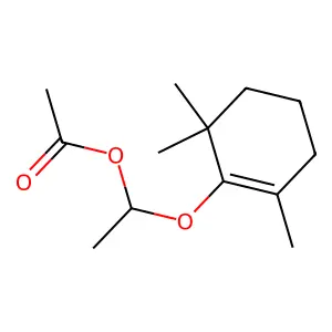 Ethanol, 1-[(2,6,6-trimethyl-1-cyclohexen-1-yl)oxy]-, acetate structure