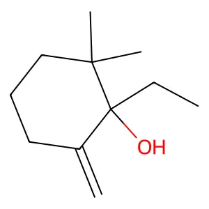 1-Ethyl-2,2-dimethyl-6-methylenecyclohexanol structure