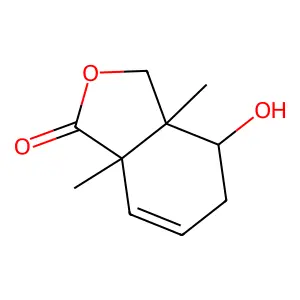 4-Hydroxy-3a,7a-dimethyl-3a,4,5,7a-tetrahydro-2-benzofuran-1(3H)-one structure