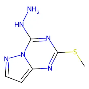 (2-Methylsulfanylpyrazolo[1,5-a][1,3,5]triazin-4-yl)hydrazine structure
