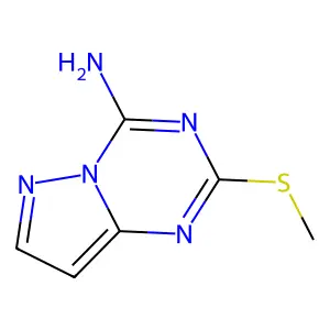 2-(METHYLSULFANYL)PYRAZOLO[1,5-A][1,3,5]TRIAZIN-4-AMINE structure