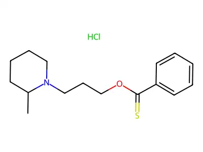 3-(2-Methyl-1-piperidyl)propoxy-phenyl-methanethione structure