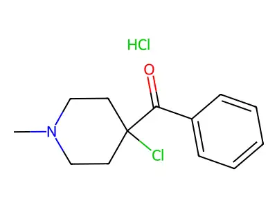 (4-Chloro-1-methylpiperidin-4-yl)-phenylmethanone structure