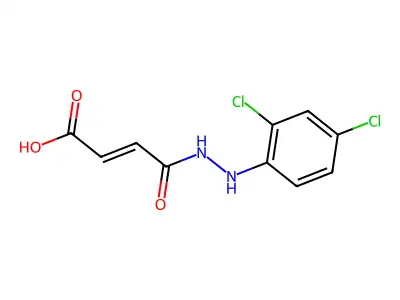 4-[2-(2,4-Dichlorophenyl)hydrazinyl]-4-oxobut-2-enoic acid structure