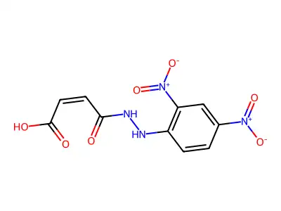 3-[[(2,4-Dinitrophenyl)amino]carbamoyl]prop-2-enoic acid structure