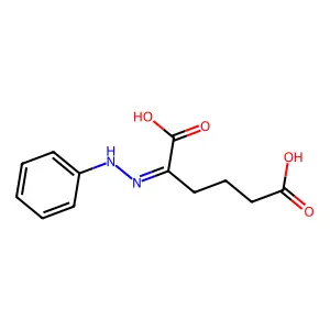 2-(苯亚肼基)己二酸 structure