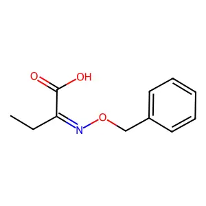 2-Phenylmethoxyiminobutanoic acid structure