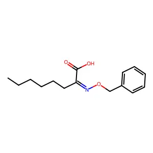 2-Phenylmethoxyiminooctanoic acid structure