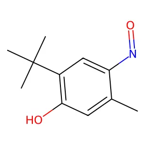 2-Tert-butyl-5-methyl-4-nitrosophenol structure