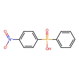 (4-硝基苯基)苯基次膦酸 structure