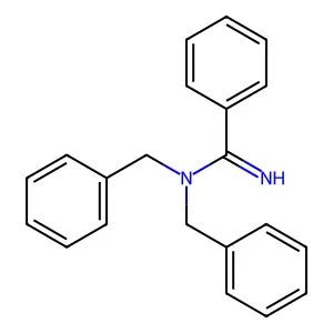 N,N-dibenzylbenzenecarboximidamide structure