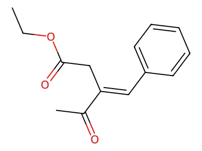 ethyl (3E)-3-benzylidene-4-oxopentanoate structure