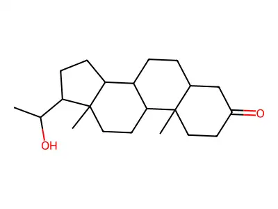 5a,20a-Tetrahydroprogesterone structure