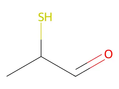 2-Mercaptopropionaldehyde structure