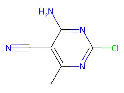 4-Amino-2-chloro-6-methylpyrimidine-5-carbonitrile structure
