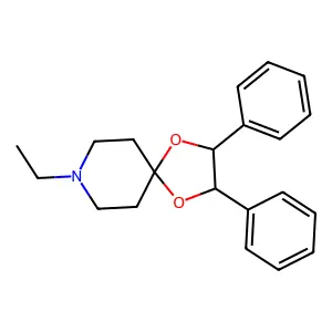 8-Ethyl-2,3-diphenyl-1,4-dioxa-8-azaspiro[4.5]decane structure