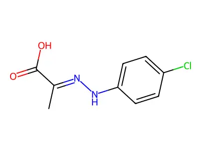 2-[2-(4-Chlorophenyl)hydrazinylidene]propanoic acid structure