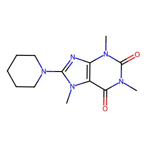 8-(2'-piperidyl)-caffeine structure
