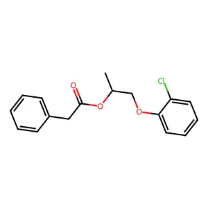 1-(2-Chlorophenoxy)propan-2-yl phenylacetate structure