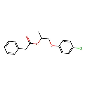 1-(4-Chlorophenoxy)propan-2-yl phenylacetate structure